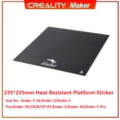 CREALITY 3D Original Black Build Surface With 3M Sticker 3D Printer Heated Bed Sheet Paper For Creality Ender-3 235*235mm