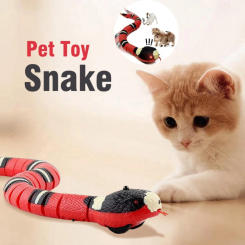 USB Charging Automatic Cat Toys Eletronic Snake Interactive Smart Sensing Snake Tease For Cat Dog Pet Kitten Toys Game Play Toy