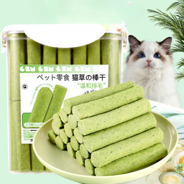 Cat Grass Teeth Grinding Stick Pet Snacks Hairball Removal Mild Hair Row Ready To Eat Baby Cat Teeth Cleaning Cat Grass Stick