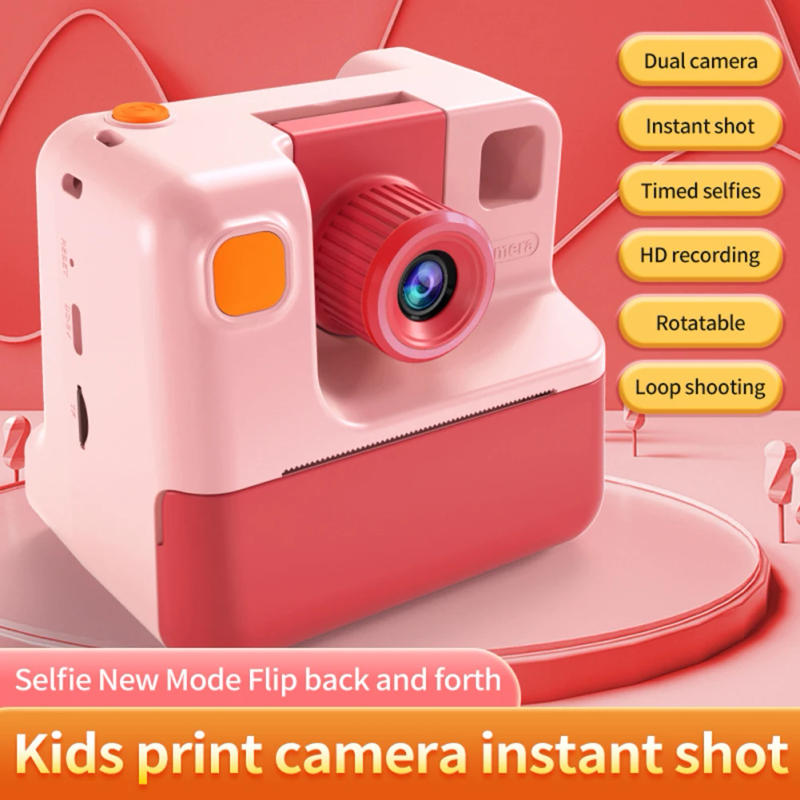 Description Picture 5 of itemKids Instant Camera 1080P Kids Camera Instant Print No Ink Printing Digital Camera 180°Flip Lens For Girls Boys