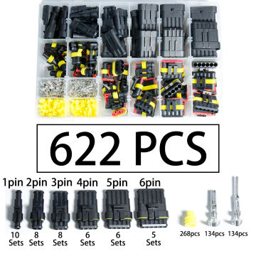 Super seal Waterproof Wire Connector Automotive Plug Terminal Truck Car Sealed Socket SN-48B 1/2/3/4/5/6 Pin crimping pliers