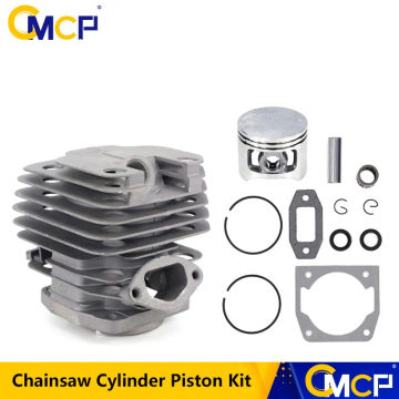 CMCP 1 Set Diameter 45mm Chainsaw Cylinder and Piston Set Fit 52 52cc Chainsaw Spare Parts for Gasoline/Oil Chainsaw