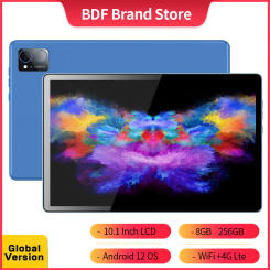 Original BDF Tablet Pc 10.1 Inch 8GB RAM 256GB ROM Android 12 Ten Core 3G 4G LTE Internet WiFi Internet BT Global Version