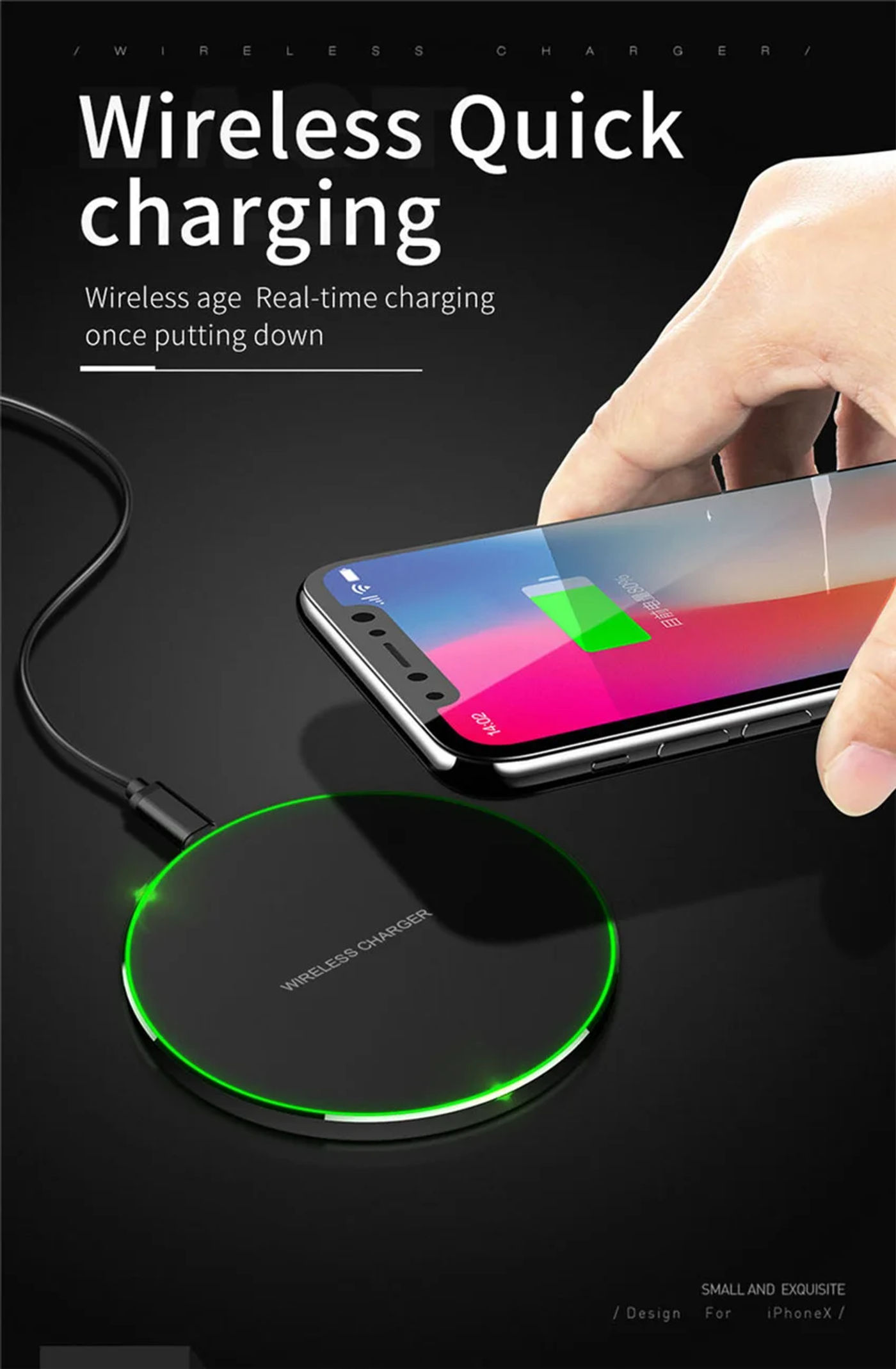 Description Picture 2 of item30W Wireless Charger Pad Stand For iPhone 14 13 12 11 Pro X XS Max XR Samsung S21 S20 Fast Charging Dock Station Phone Chargers