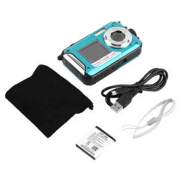 2.7inch TFT Digital Camera Waterproof 5MP MAX 1080P Double Screen 16x Digital Zoom Camcorder HD268 Digital Video Camera