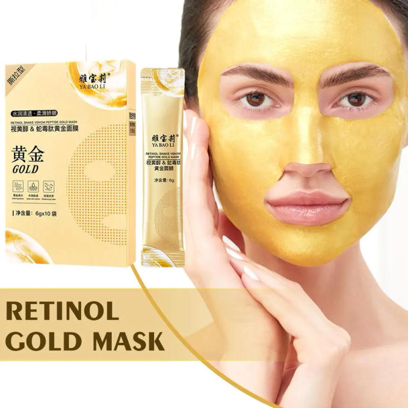 Description Picture 4 of itemRetinol Snake Gold Mask Moisturizing Rejuvenating Masque Moisturizing off Peel Anti-aging Oil Facial Mask Control Gol N2W8