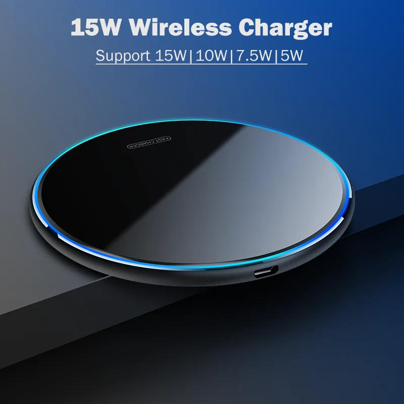 Description Picture 2 of item15W Fast Qi Wireless Charger for Blackview BV9200 BV9600 BV9700 BV9800 BV9900 Pro Wireless Charging Pad with Type-C Cable