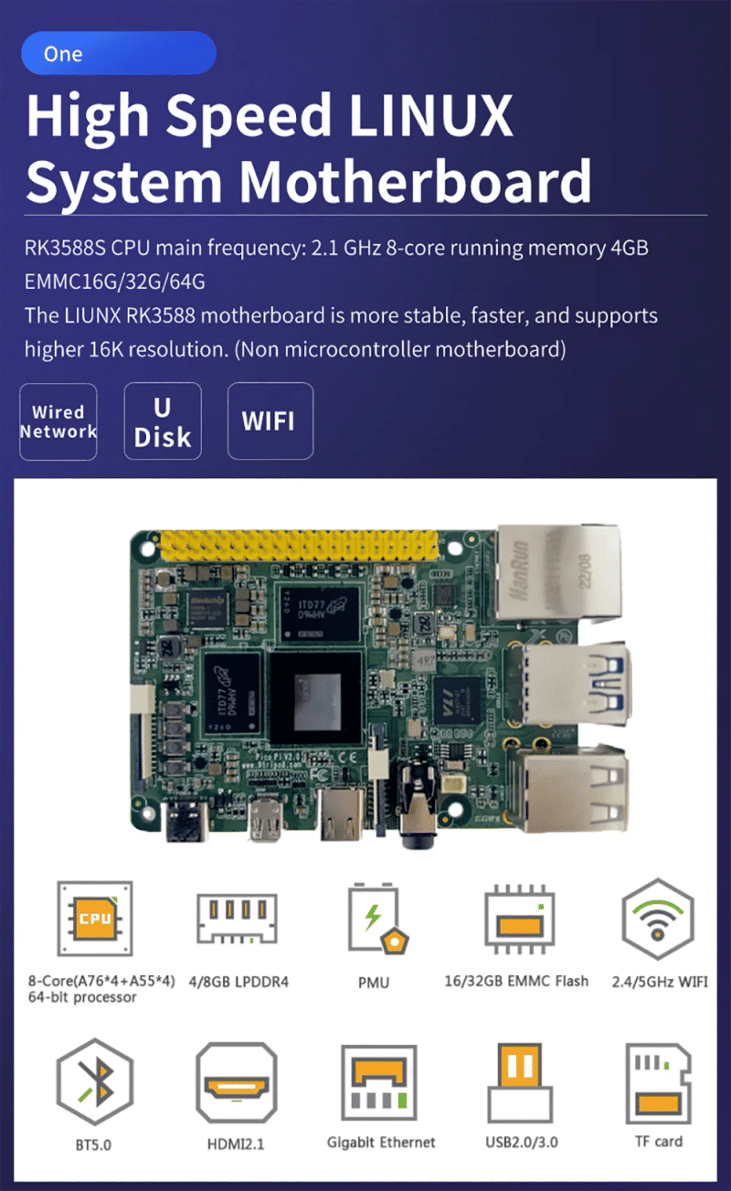 Description Picture 6 of itemSUMAOPAI 3d Printer 12k 10.1 Inch Lcd High Precision Light Curing Raspberry Pi  405nm Resin M688 Customized