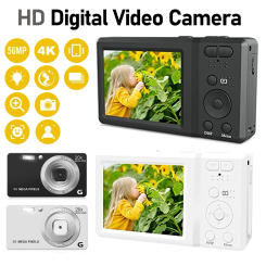 HD Digital Video Camera Self Timer Video Camera 2.7 Inch LCD Digital Camera 4K 56MP 20x Zoom 56 Million Pixel Anti-Shake