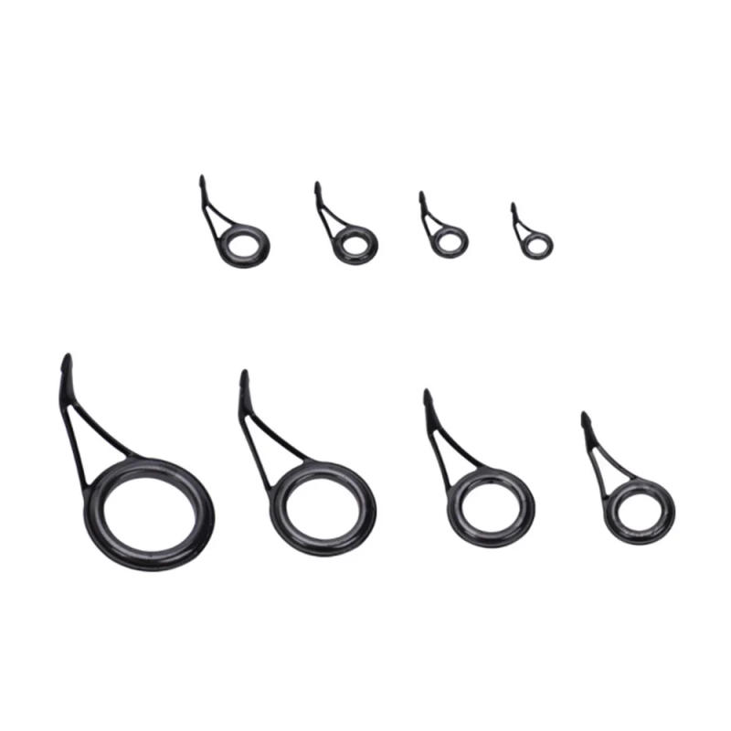 Description Picture 6 of item8Pcs Mixed Size Fishing Top Rings Rod Pole Repair Kit Line Guides Eyes Sets