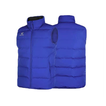 KELME Men Winter Down Vest Sport Training Lightweight Waterproof Outwear Short Stand Collar Casual Coat Windproof Warm Jacket