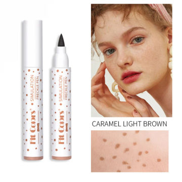 Fake Freckles Pen Natural Waterproof Fake Freckles Pen Long Lasting Look Dot Spot Pen for Women Face Makeup Tool