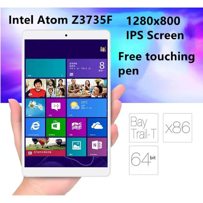 Description Picture 3 of item8 INCH 2GDDR3L RAM 32GROM HD Windows 10 Porcket Tablet PC CPU Z3735F WIFI Quad Core Dual Cameras Office Work