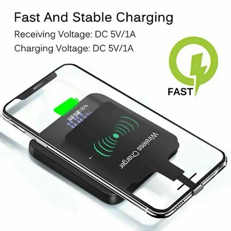 Description Picture 4 of itemUniversal Fast Wireless Charger Adapter Wireless Charging Receiver Patch For Android Micro Usb Type-c Mobile Phone