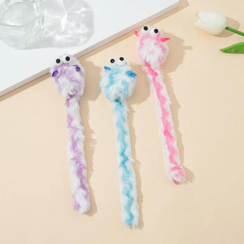 Description Picture 4 of itemCat Toy Plush Cat Teaser Wand with Bell Cat Interactive Toy Funny Simulated Mouse Rod Teaser Wand Pet Cat Supplies Cat Accessory