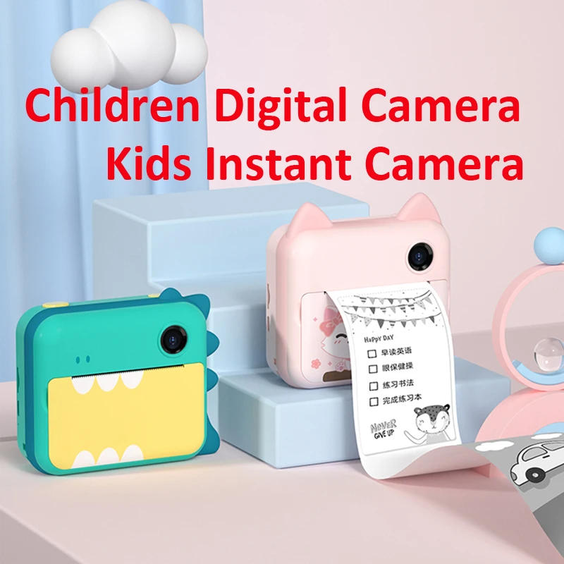 Description Picture 2 of itemChildren Camera Instant Print Camera For Kids 1080P HD Camera With Thermal Photo Paper Child Digital Cameras For Birthday Gifts