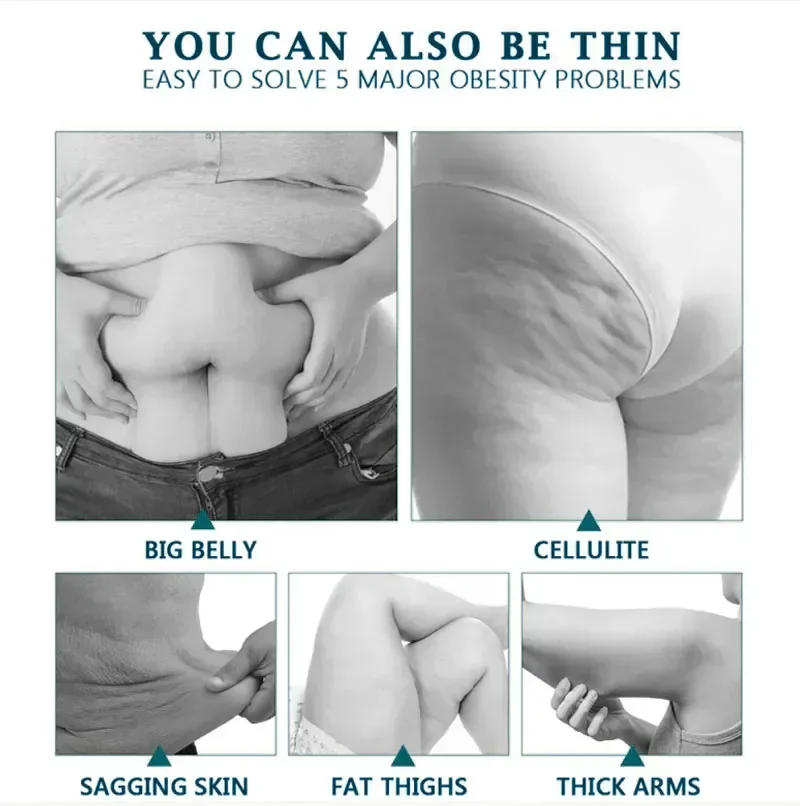 Description Picture 4 of itemSlimming Massage Essential Cream Fat Burning Fast Lose Weight Slim Down Thin Belly Waist Leg Anti Fat Natural Plant 30g