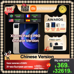 Xiaomi 2023 Mi Pad 6 PRO Tablet Snapdragon 8+ 11inch 144Hz 2.8K Display 4 Stereo Speakers 8600mAh 67W Fast Charger Android 13