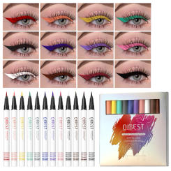 Colored Eyeliner Set Waterproof Eyeliner Pencil Long Lasting Matte Eye Liner Makeup Cosmetic Beauty Colorful Liner 12 Colors Kit