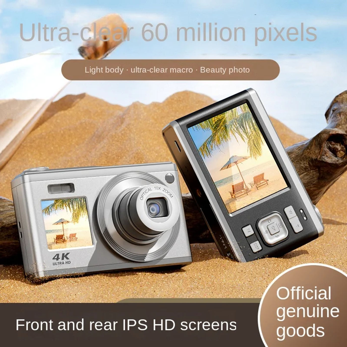 Description Picture 6 of item4K Digital Camera Telescopic Lens HD IPS Dual Screen Digital Camera 10x Optical Zoom Beauty Photography Camera Student Camcorder