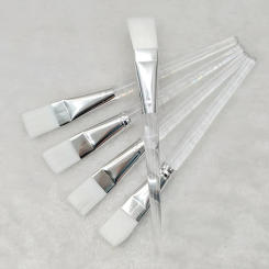 1/2/5pcs Facial Mask Brushes Transparent Crystal Rod Face Applicator Brush for Face Mask Application or DIY Mask  Makeup Tools