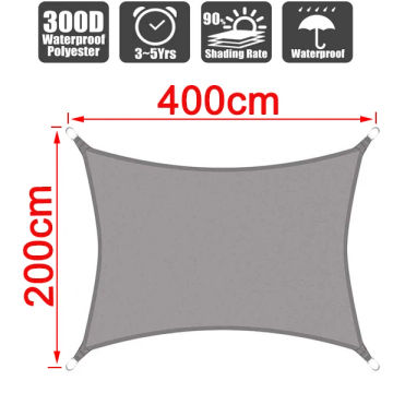 300D waterproof sunshade sunshade protective cover canvas camping sunshade cloth large outdoor rain and snow shed garden terrace