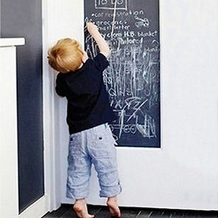 Removable Large Chalkboard Wall Sticker Gift Blackboard + 5 Chalks