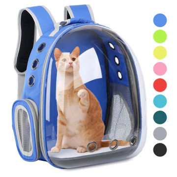 Cat Carrier Bag Breathable Portable Outdoor Large Pet Shoulder Space Capsule Cage Suitable Small Dog Travel Transparent Backpack