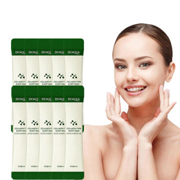 10pcs Collagen Sleep Mask Anti-Wrinkle Good Night Wash-Free Firming Sleep Mask Brightening Moisturizing Korean Facial Skin Care