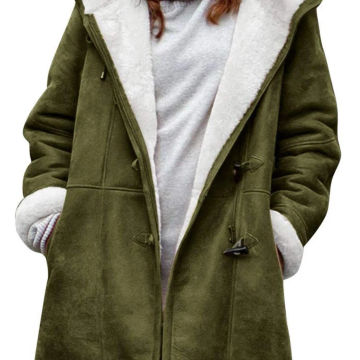 Elegant Woolen Coat for Women Long Sleeve Streetwear Korean Fashion Solid Loose Hooded 2023 New Autumn Winter Coats