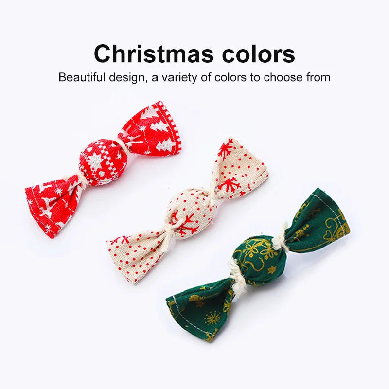 Description Picture 6 of itemCat Toys Mint Candy Pet Accessories Cat Toys Swipe The Rolling Christmas Bell Candy Toy Kitten Pet Supplies Japanese Style
