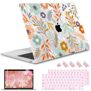 Tropical Leaves hard case for MacBook Pro 13 inch case A2338 M1 M2 Air 13 A2681 A2337 A2179 2022 2020 Pro 14 15 16 A2442 A2485