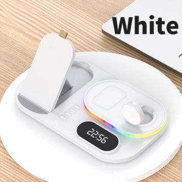 3 in 1 Wireless Charger Stand For iPhone13 Pro 12 Max Mini 30W Qi Fast Charging Dock Station For Apple Watch 7/ 6 AirPods Pro