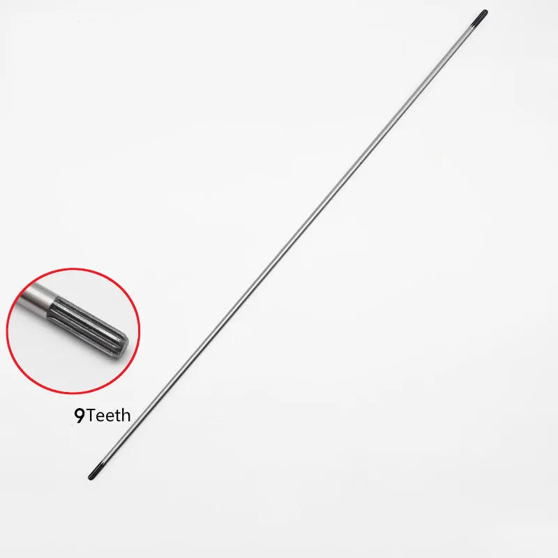 Description Picture 5 of itemNew 9Teeth/Square 8mm Thickness Drive Shaft For 26mm Aluminum Tube Grass Trimmer Brush Cutter 760mm Long Chain Saw Hedge Trimmer