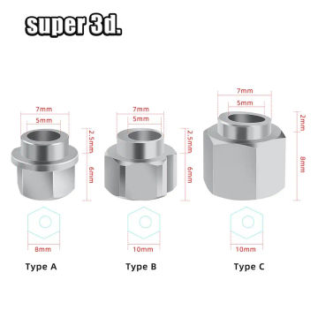 5/10pc 3D printer Openbuilds Eccentric Spacer V Wheel Eccentric Column isolation Screw nut V-Slot bore 5MM DIY parts
