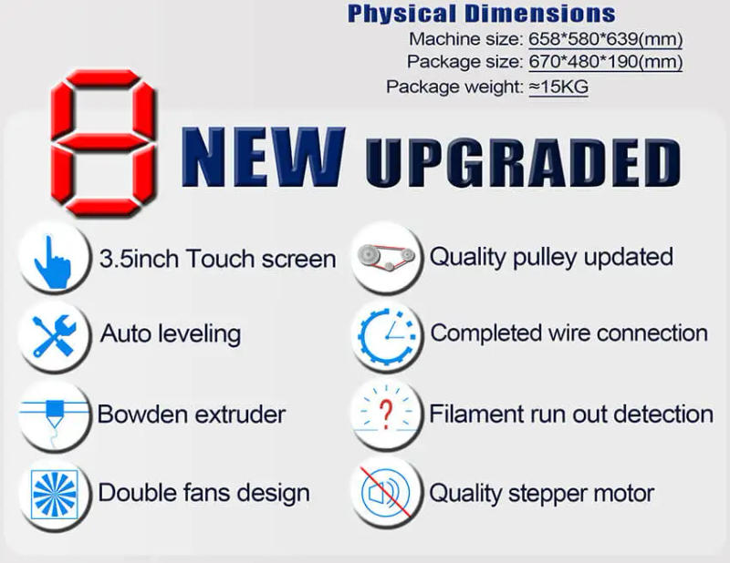 Description Picture 6 of itemTronxy DIY X5SA 3D Printer New Upgraded Guide Rail Titan Extruder 3D Printer Kit Resume Power Failure Impresoras 3D Printing