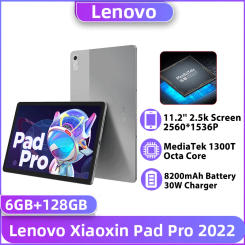 Global Firmware Lenovo Xiaoxin Pad Pro 2022 6GB 128GB ROM MediaTek 1300T 11.2'' OLED 120Hz Display 8200mAh 30W Charger Tablet PC