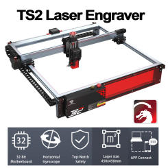 Twotrees TS2 80W Laser Engraver Machine 450X450mm XY Axis Limit Switch Compressed Spot Technology LightBurn Horizontal Gyroscope