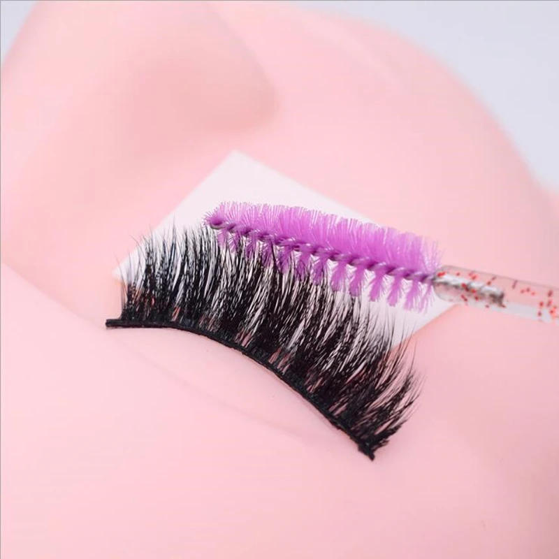 Description Picture 4 of item50Pcs Disposable Crystal Eyelash Brush With Flask Case Mascara Wands Applicator Eyebrow Brushes Lashes Extension Makeup Tools