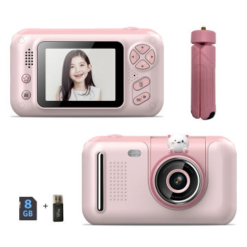 Kids Digital Camera 2.4 Inch Color Screen Children Child 1080p Camcorder 180 Degrees Rotation Birthday Gift Photo Camera