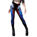 VIP FASHION Skeleton Women Leggings Cosplay Sexy Elastic Skinny Pants Holloween Costume 3D Printed Workout Fitness Leggings