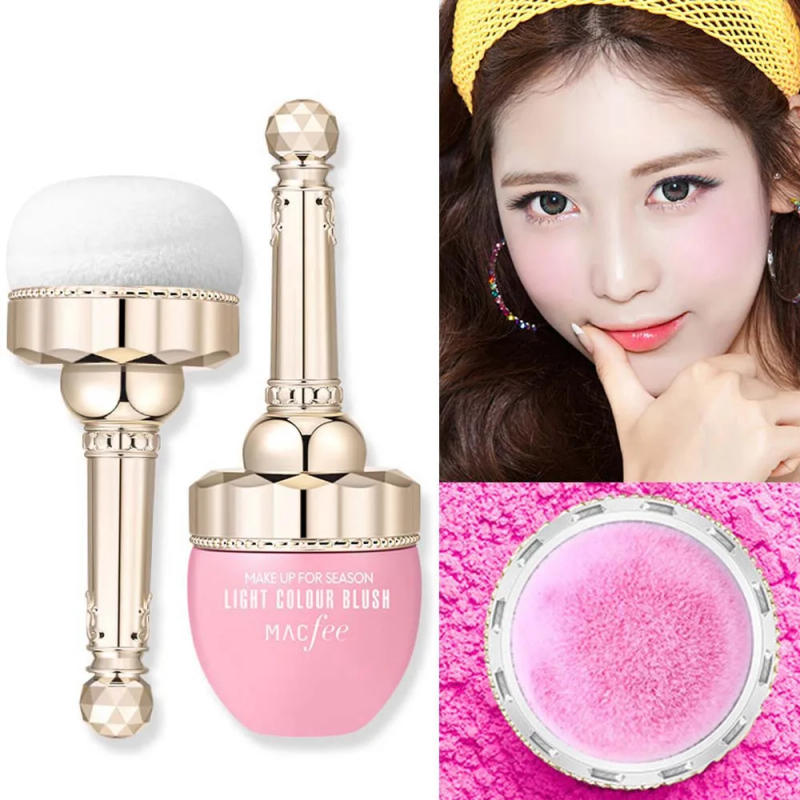Description Picture 2 of itemMakeup light colours Blusher Face Powder Pigment Mineral Peach Korean Blush Professional Texture Cheek Pprivate Label Cosmetics