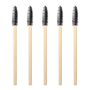 100 pcs Disposable Eyebrow Brush Bamboo Handle Eyelash Makeup Brush Eyelash Extension Mascara Applicator Makeup tools