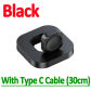 with cable black