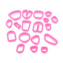 18PCS/set Different Shapes Polymer Clay Cutters Earring Making Supplies Crafts Clay Jewelry Cutting Tools Accessories