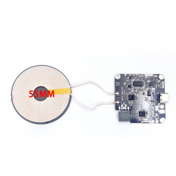 TX530 15W/20W 12V Wireless Fast Charging Mobile Phone Charger Module PCBA Circuit Board with Large Coil 3-12MM Long Distance