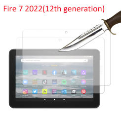 for All new Fire 7 2022 release 12th generation 7'' Tempered glass screen protector tablet protective film