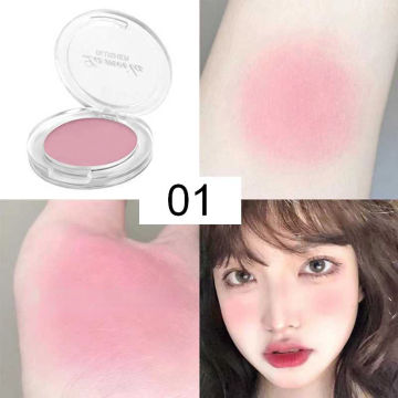 Blusher Milk Tea Blush Peach Pallete 6 Colors Face Mineral Pigment Cheek Powder Makeup Professional Contour Shadow Makeup