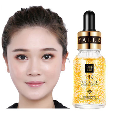 24K Gold Hyaluronic Acid Face Serum  Moisturize Anti-aging Shrink Pore Brighten Firming Skin Care Facail Essence