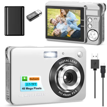 G-Anica Mini Digital Camera 2.7 Inch FHD Compact Cameras For Photography   8X Digital Zoom Pocket Cameras Suitable For Novices